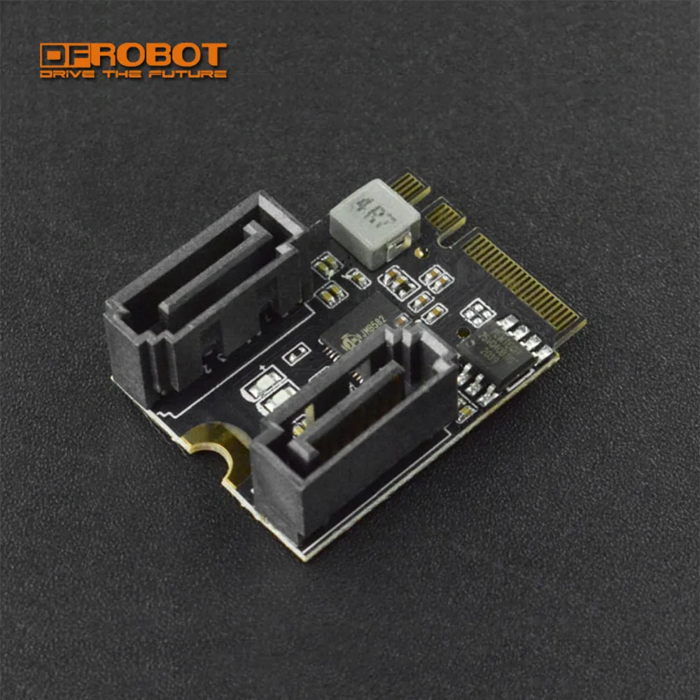 DFRobot M.2 A + E ключ к SATA3.0 адаптер с двумя портами твердотельные жесткие диски карта