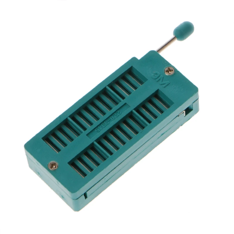 

16 20 24 28 40 P Pin 2.54MM Green DIP Test Universal ZIF IC Socket Welding Type