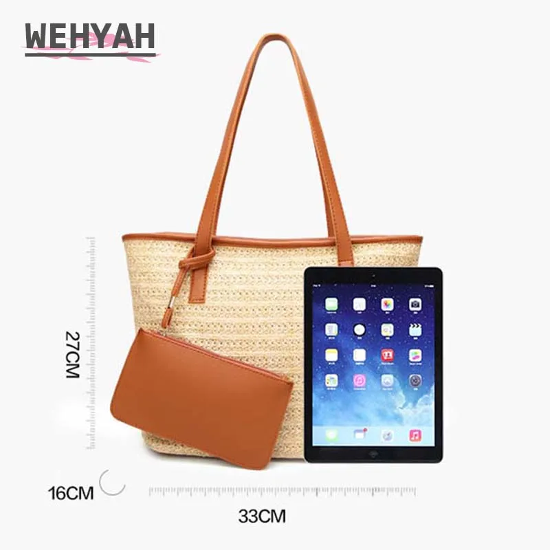 Wahyah Ротанговые сумки дизайнерские женские сумочки Плетеная соломенная сумка