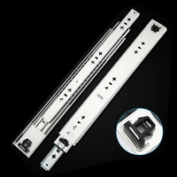drawer runners solid steel ball ball bearing 53 wide three fold full heavy with lock extension maximum load 220kg solid ball