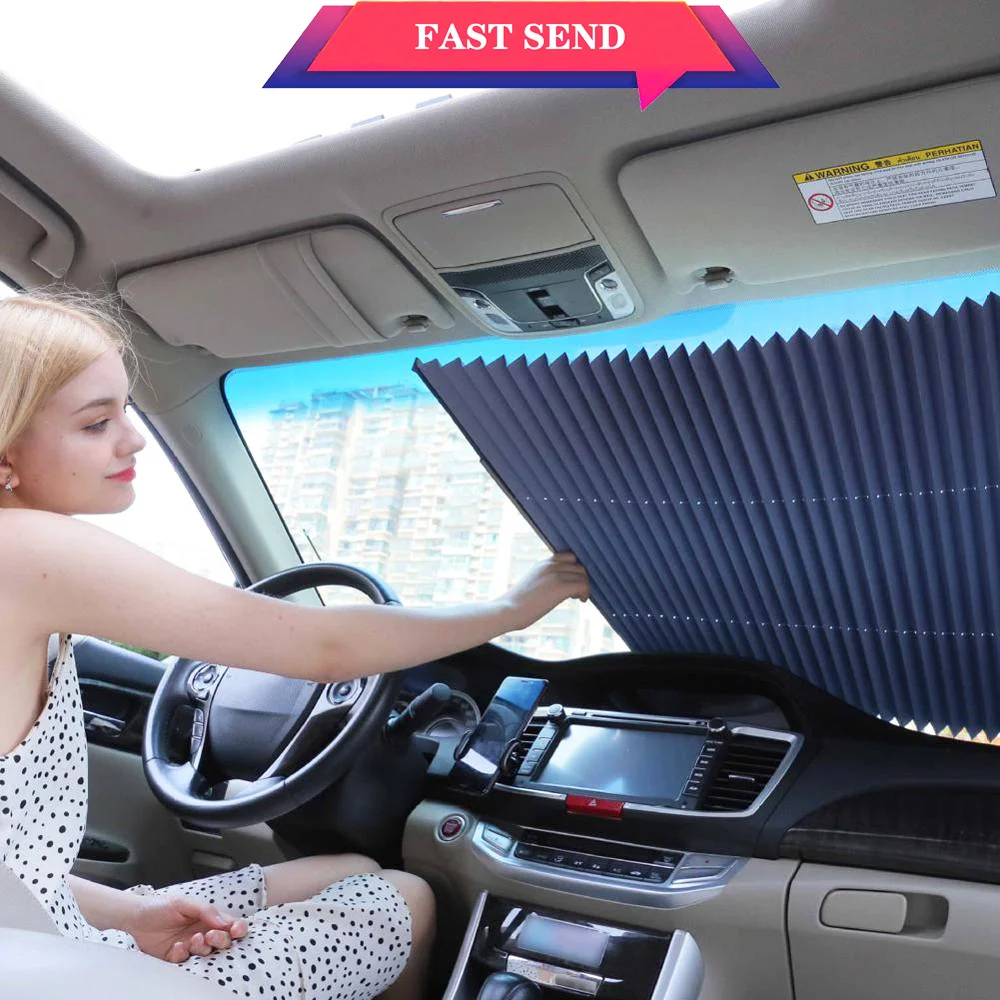 

Sun shade sunshade sunshades car sun shade car curtain Car Front Windshield Sunshade Rear Window Sun Visor UV Protection 80CM