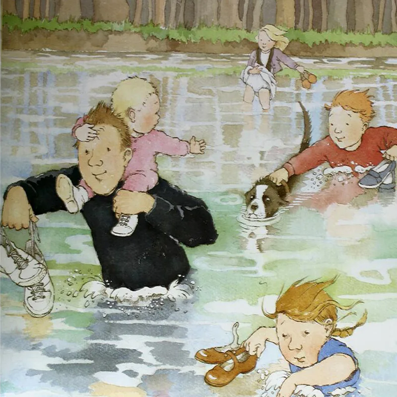 Мы отправляемся на охоту с медведем Майкла росен английская карточка картинками