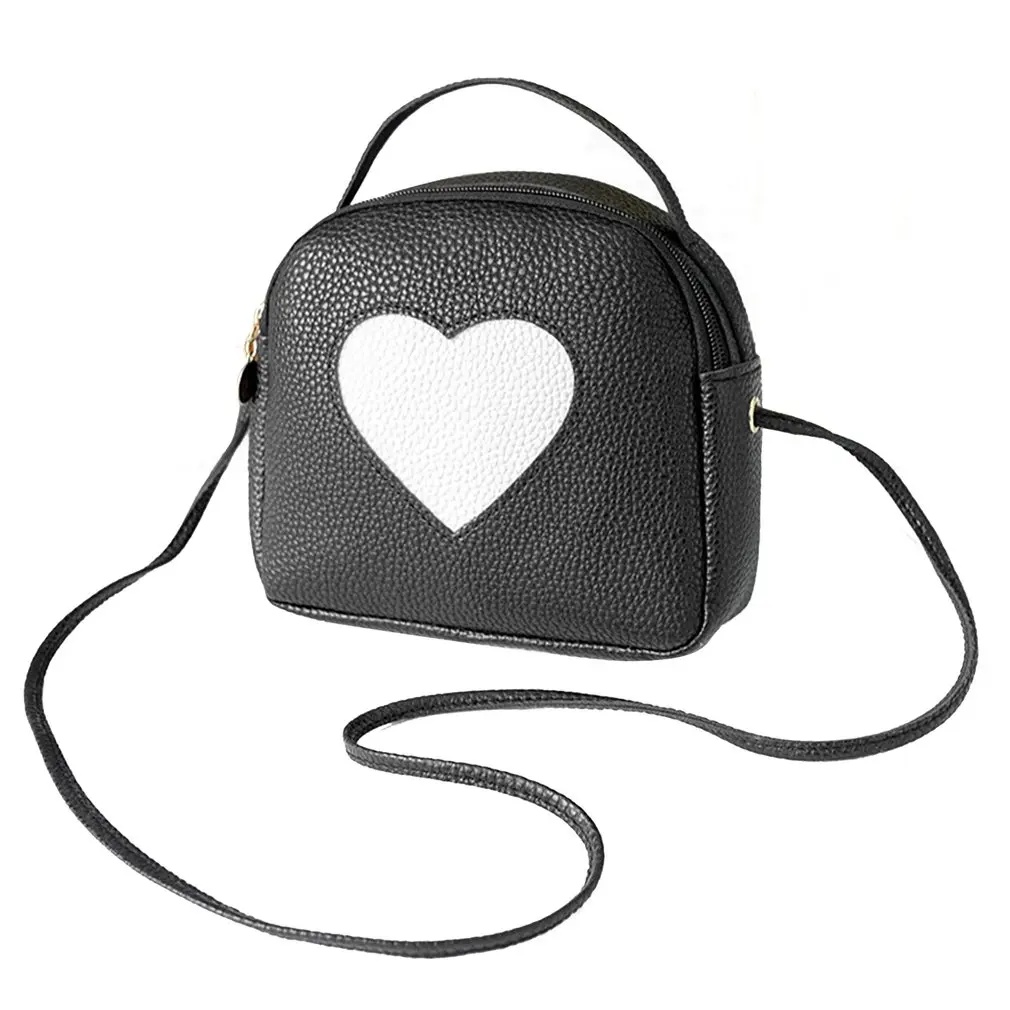 

Summer Sweet Style Love Square Shape Lotto Bag Personalized Bag PU Student Bag Atmosphere Style Bag Small Messenger Bag