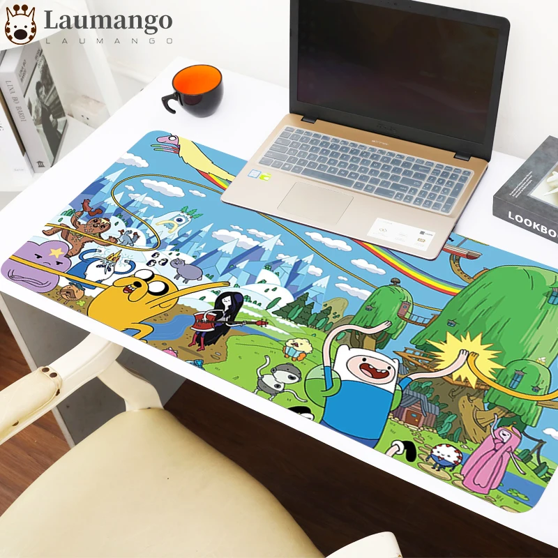 

Adventure time Custom Large Rubber Mouse Pad Speed Keyboards Mat Gaming Mousepad for Game Player Desktop PC Laptop
