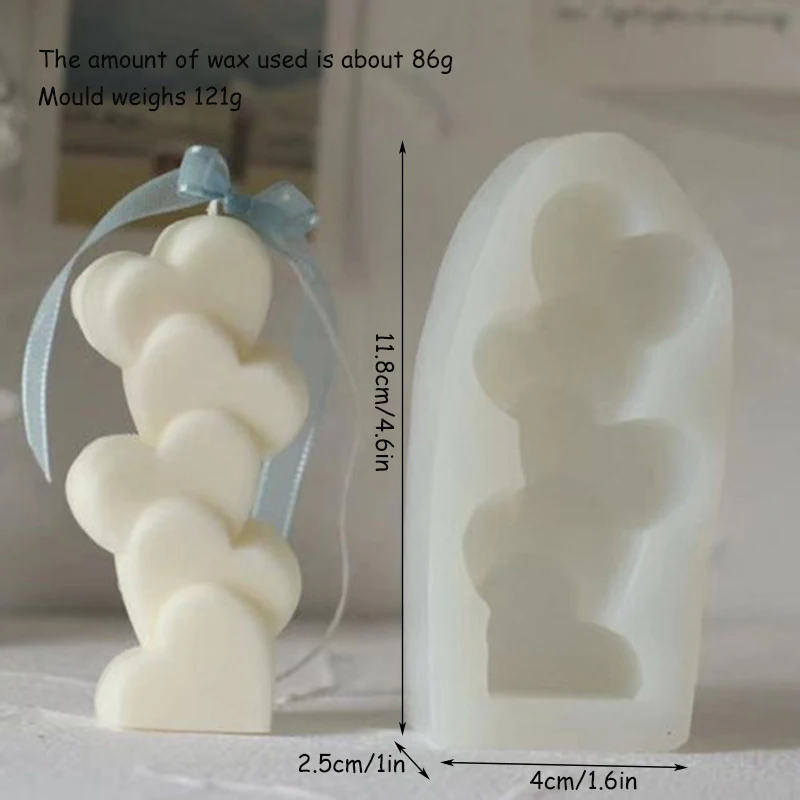 

Heart Shape Candle Mold Clear Cylinder Candle Mold For Wedding Party Dinner Candle Making Diy Handmade Scented Candles