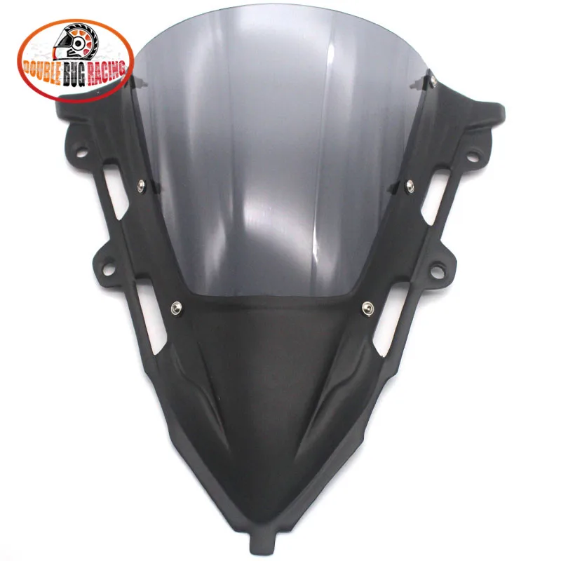 black smoke Для Honda CBR650R CBR 650 R CBR-650R, аксессуары для мотоциклов с двойными пузырьками, ветровое стекло, ветровое стекло, дефлектор, козырек, Визер - Цвет: black smoke
