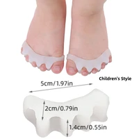 2pcs1pair child silicone toe separator stretcher bone straightener spreader hallux valgus corrector kid foot care tool
