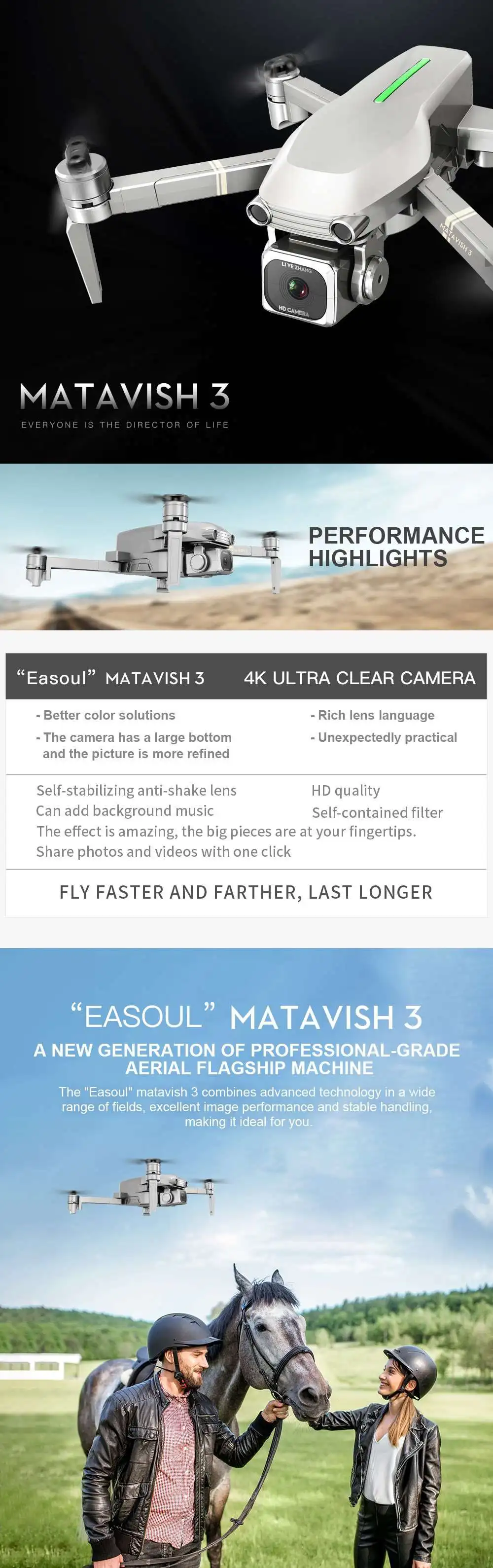 L109-S MATAVISH3 5G анти-встряхивание воздушный Дрон с 4K HD 2,4G камерой 50X Zoom gps складной бесщеточный Радиоуправляемый квадрокоптер