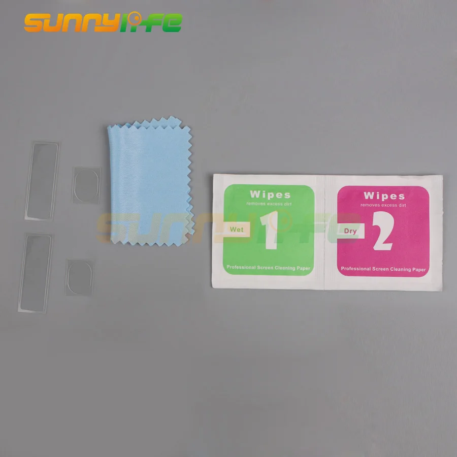 Sunnylife 2шт пленка для объектива + экрана тела дрона Гибкая Стекловолоконная