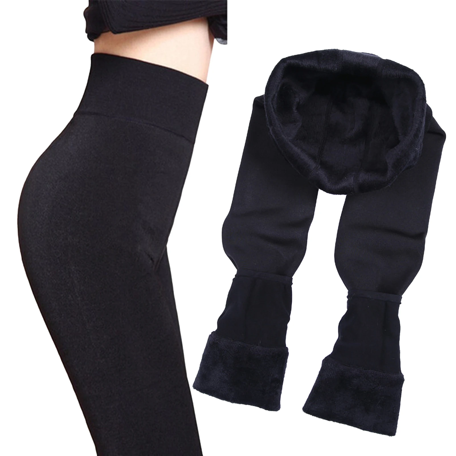 Теплые брюки 2020 зимние облегающие плотные бархатные колготки термобрюки