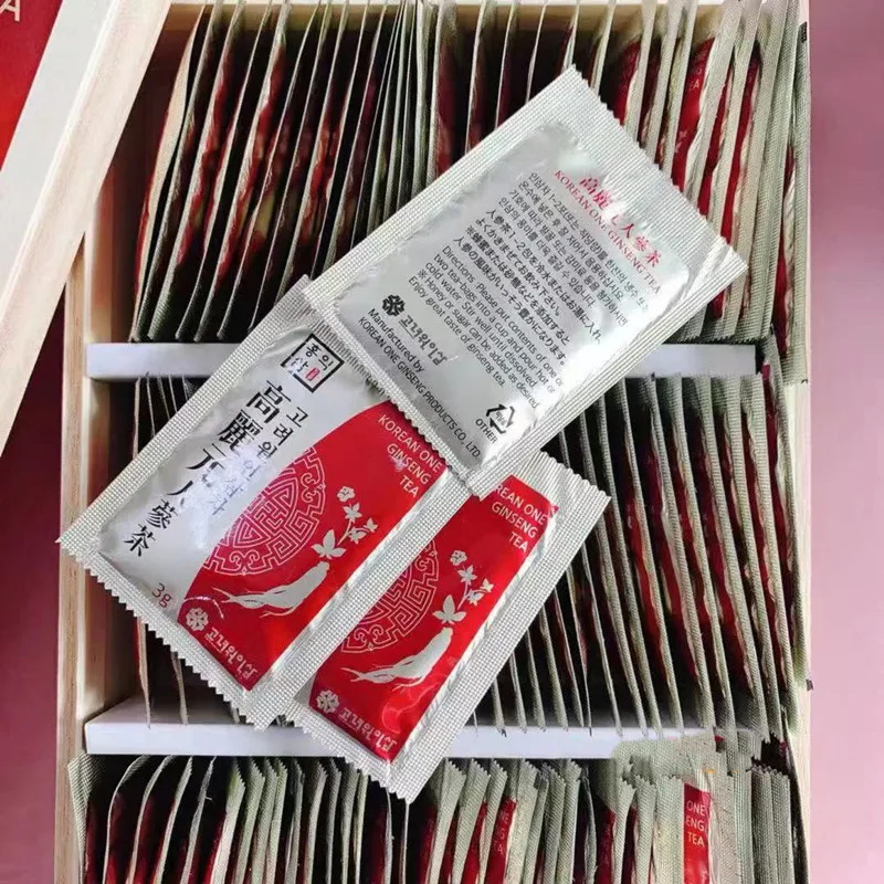 

South Korea imported korean ginseng tea ginseng tea 1 boxe 300g{3g *100 bag}enhance resistance fight cancer