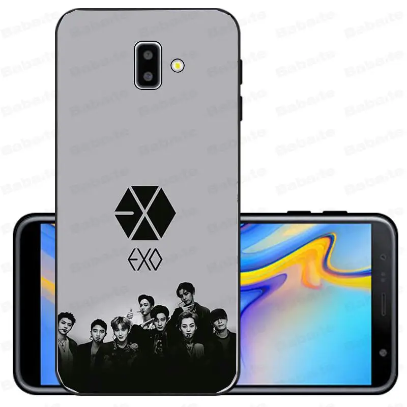 Мягкий силиконовый черный чехол для телефона Park Chanyeol EXO Star KPOP LUCKY ONE samsung Galaxy j6 plus A6