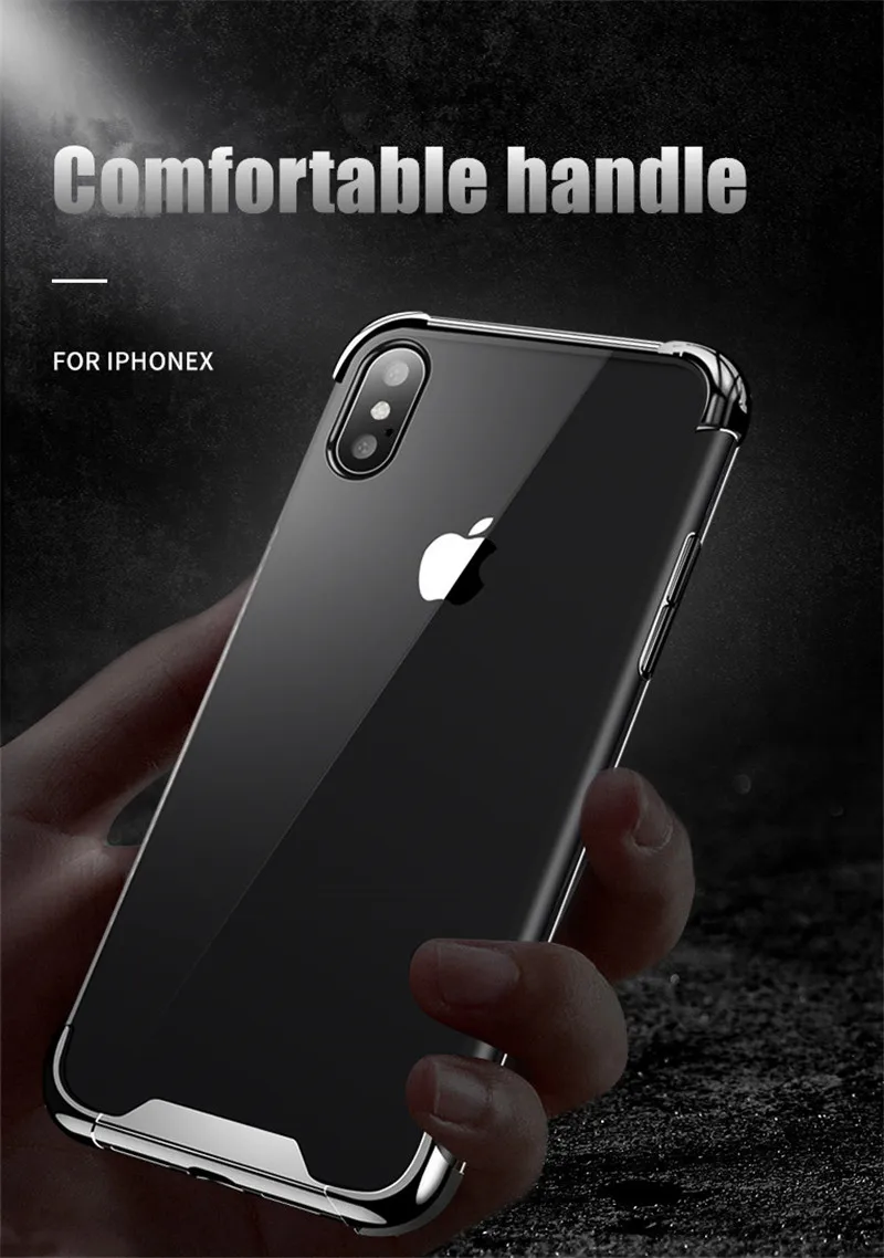 Прозрачные чехлы для телефона Tkey из прозрачного ТПУ iPhone 5 6 S 7 11 pro max чехол мягкий