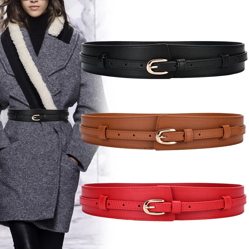 Широкий пояс из натуральной кожи для женщин женский пуховик мягкой коровьей с