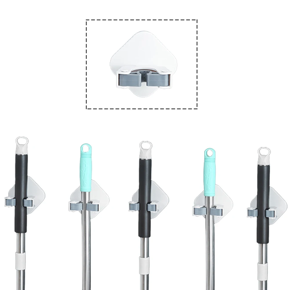 

HPDEAR 5 Pack Broom, Mop Holder Wall Mounted, Tool Organizer Rake, for Home, Kitchen, Bathroom