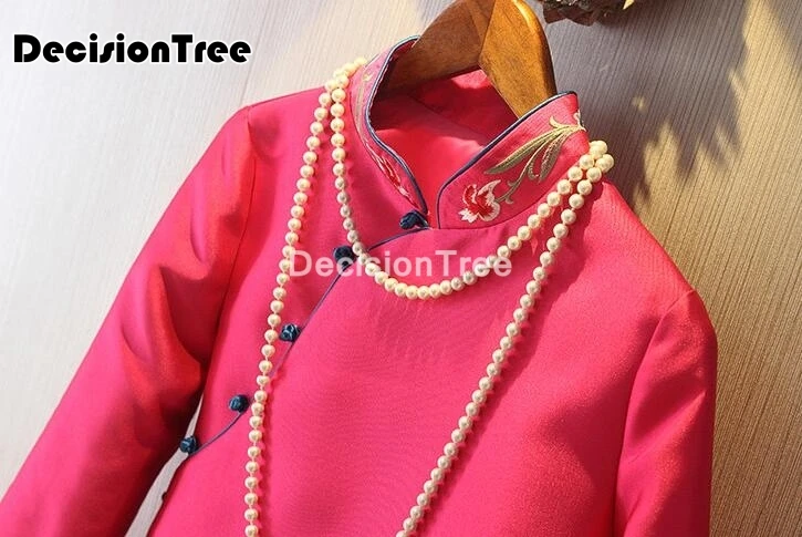 Женские китайские Топы 2021 элегантный костюм Ципао Тан атласная кофточка в стиле