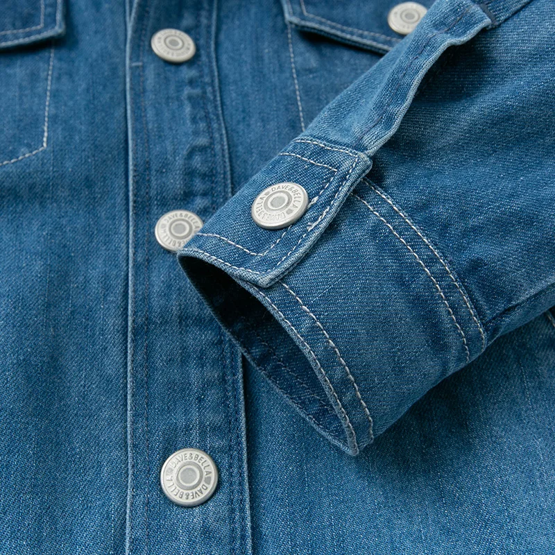 

DBK12282 dave bella spring baby boys hooded denim jacket children fashion outerwear kids coat