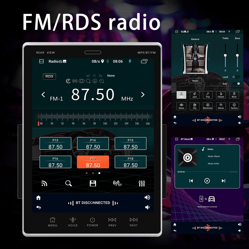 Автомагнитола Podofo 2 din Android 9 1 5 дюйма Bluetooth Wi-Fi GPS FM RDS | Автомобили и мотоциклы