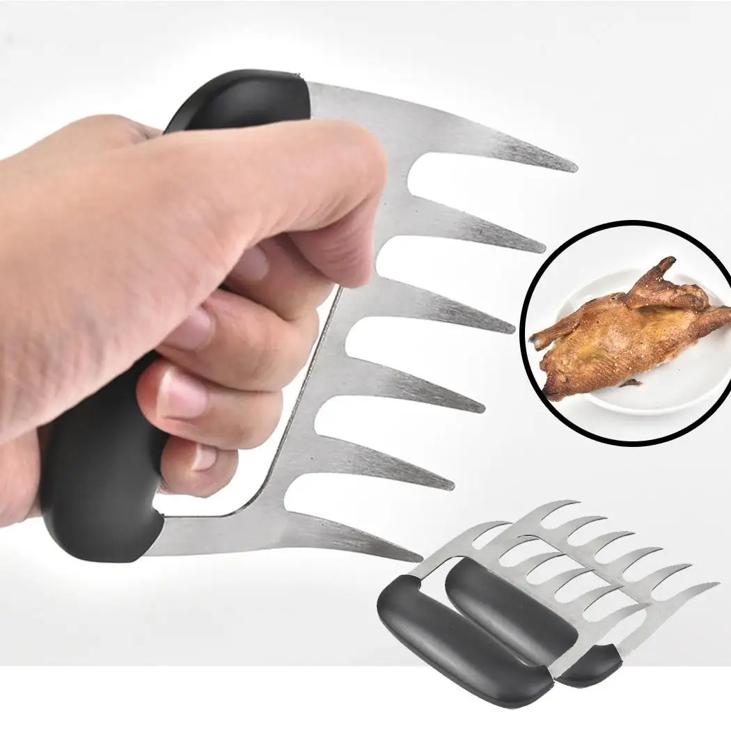 Meat Claws Stainless Steel Pulled Pork Kitchen Shredding 145G Tool As Picture 1 x BBQ 2 |