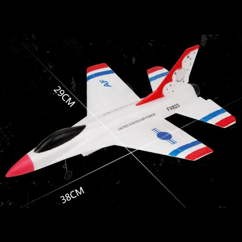 2.4G Glider RC drone F16 Fixed wing airplane Hand Throwing foam dron Electric Remote Control Outdoor Plane toys for boys F22 | Игрушки и