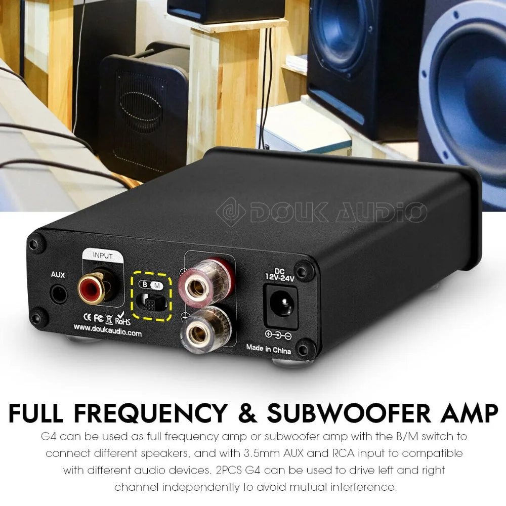 Nobsound HiFi сабвуфер/полночастотный моноканальный TPA3116 цифровой усилитель мощности мини встроенный усилитель класса D для аудиофилов