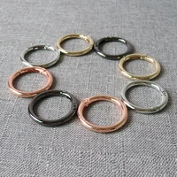 1 pcs 25mm metal spring gate o rings openable key ring bag leather chain harness accessories belt strap wheel buckle snap clasp