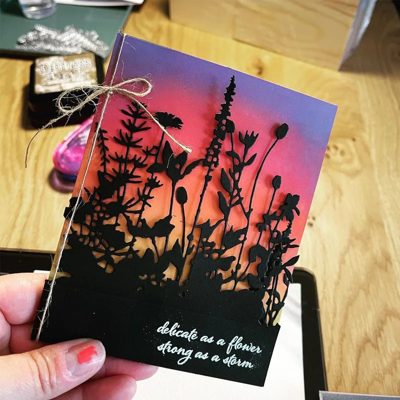 Металлические Вырубные штампы в виде цветов для рукоделия скрапбукинга