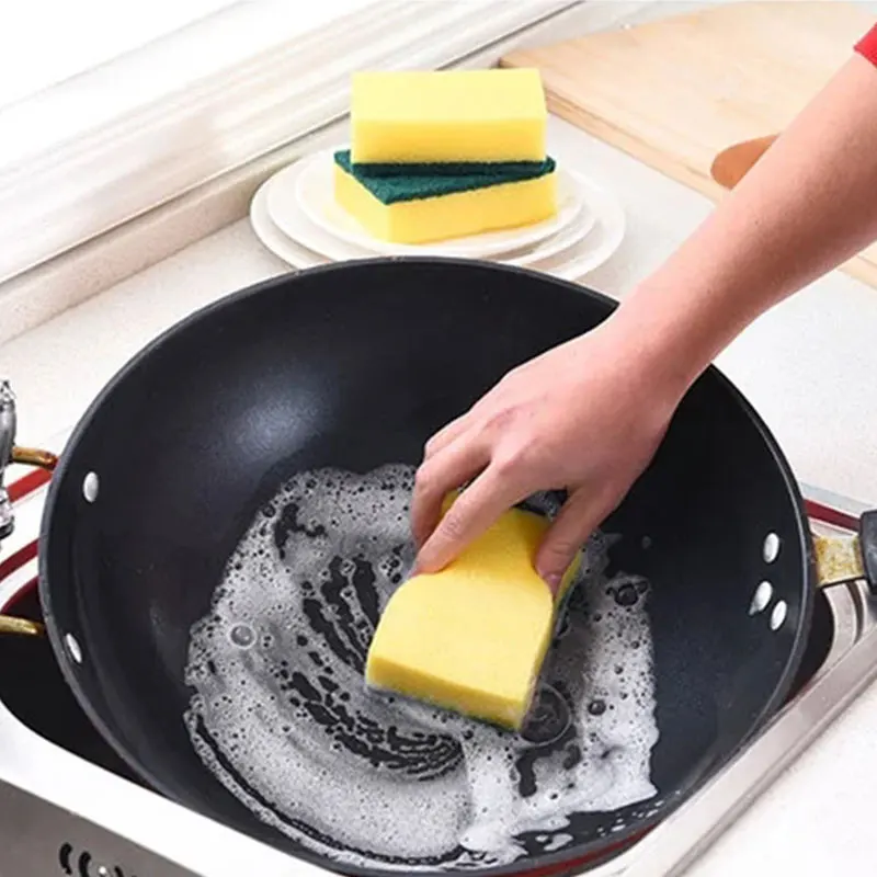 

10 7 3cm Durable Magic Sponge Eraser Sponge Brush Kitchenware Practical Sponge Cleaning Brush Cleaning Supplies Magic