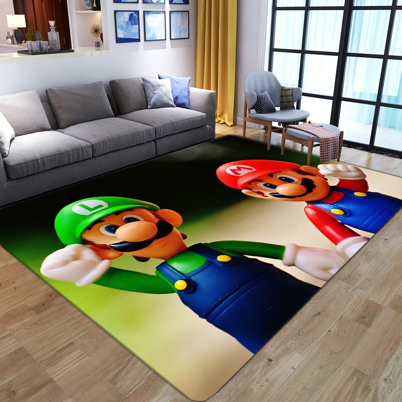 

New 3D cartoon animation children's room games Floor mats Door mats Anti-slip mats Carpets Bedroom Living room Home decoration