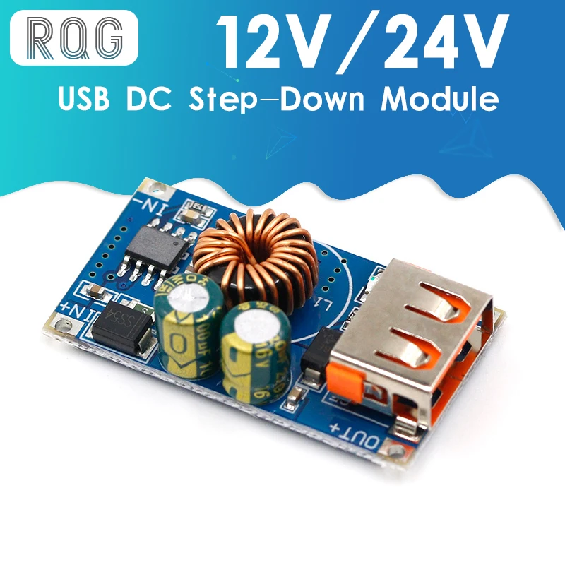USB DC понижающий модуль 12V 24V постоянного тока до QC2.0 QC3.0 быстрая зарядка мобильный