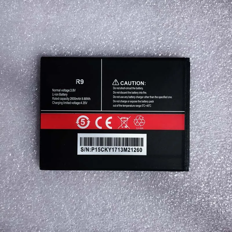 

2600mah new battery for CUBOT R9
