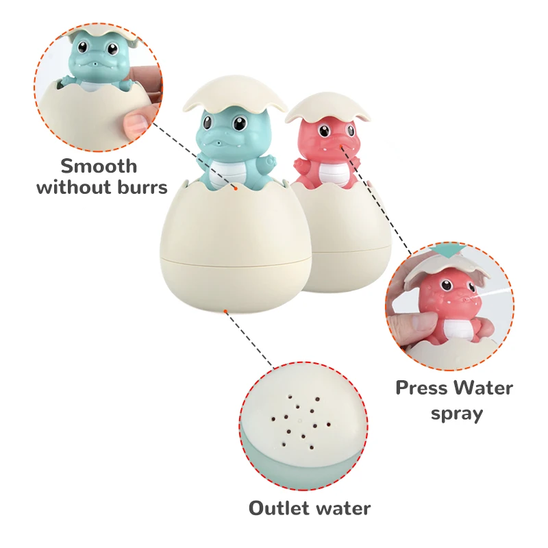 Детские игрушки для ванной утка динозавр яйцо распылитель воды спринклер душа