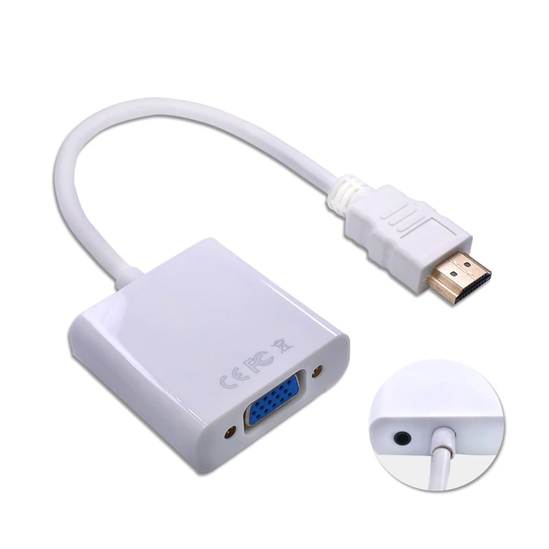 1080P HDMI совместимый с VGA адаптер папа мама конвертер для PS4 видео аудио кабель