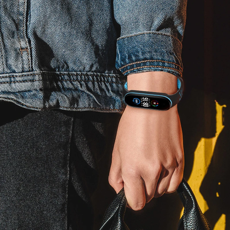 Ремешок для фитнес-браслета Xiaomi Mi Band 4 3 дышащий два цвета | Электроника