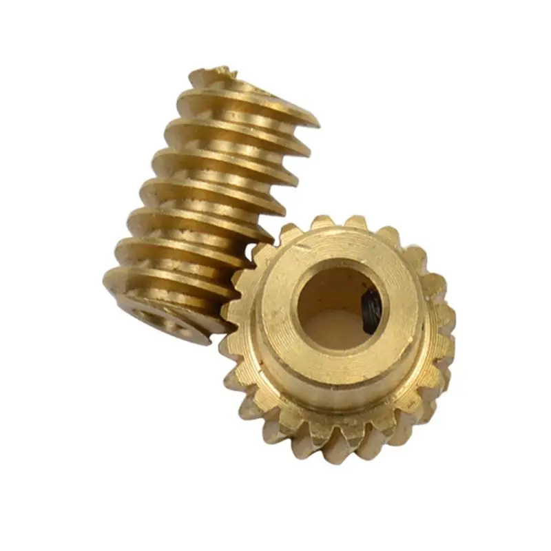 

0.5 Modulus Small Reduction Ratio of 1:10 Motor Output Copper Worm Wheel Gear