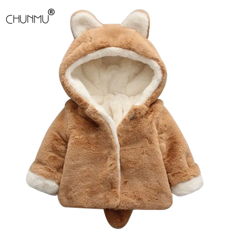 

Infant Girls Coat 2020 Winter Baby Girls Jacket Fleece Warm Girls Coat Fashion Kids Outerwear Christmas Children Clothes