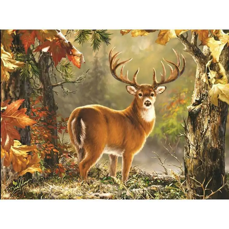 Полная дрель дикий олень DIY 5D алмазная Живопись Вышивка крестом художественные