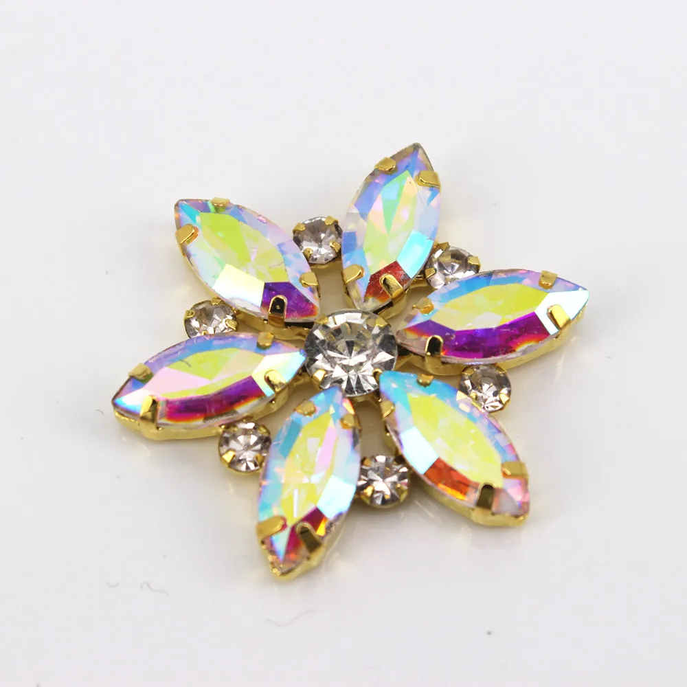 Аппликация ручной работы AB из смолы с плоским основанием Стразы свадебные