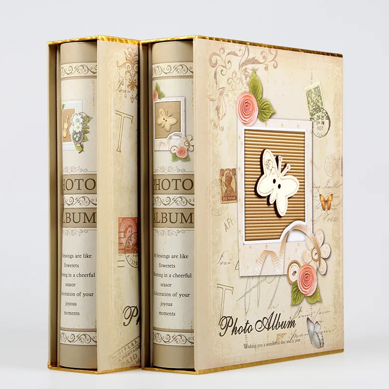 4D Large 6-inch Intert Photo Album 200 Pages Scrapbook Paper Baby Family Albums Wedding Foto Scrapbooking | Дом и сад