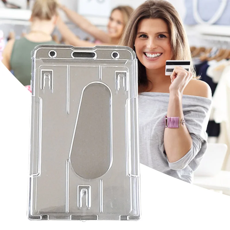 Горячий прозрачный ID держатель для карт защитный чехол сотрудников значок карты