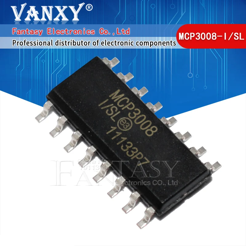 MCP3008-I/SL SOP-16 MCP3008ISL SOP MCP3008 SOP16 2 шт. | Электронные компоненты и принадлежности