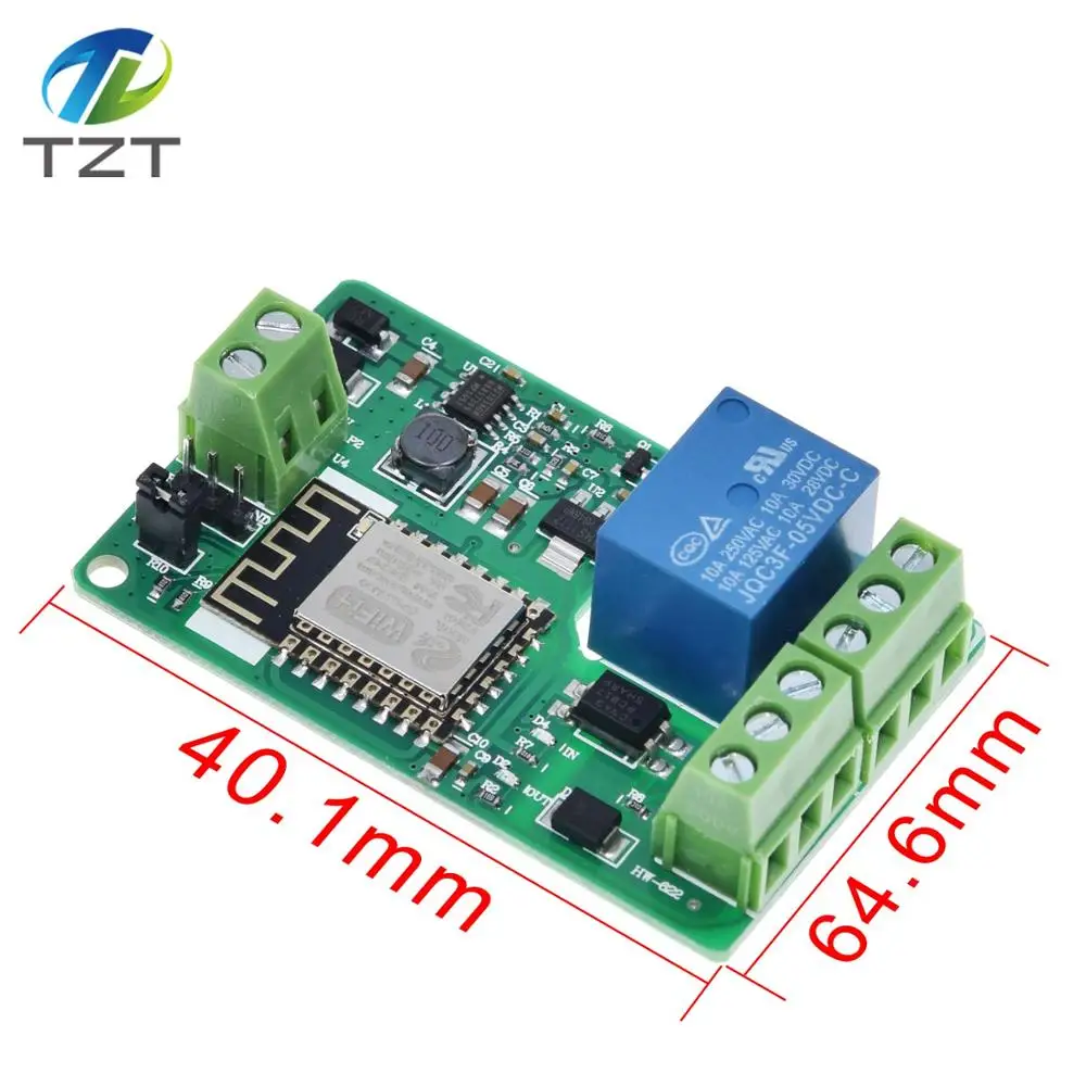 ESP8266 ESP 12F Wi Fi Беспроводной модуль реле 1 канал щит защита от перегрузок по току и