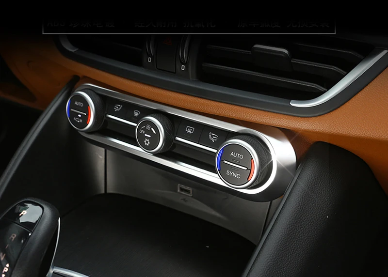 

Высококачественная матовая крышка на вентиляционную решетку салона автомобиля Alfa Romeo Giulia / Stelvio 2017 2018