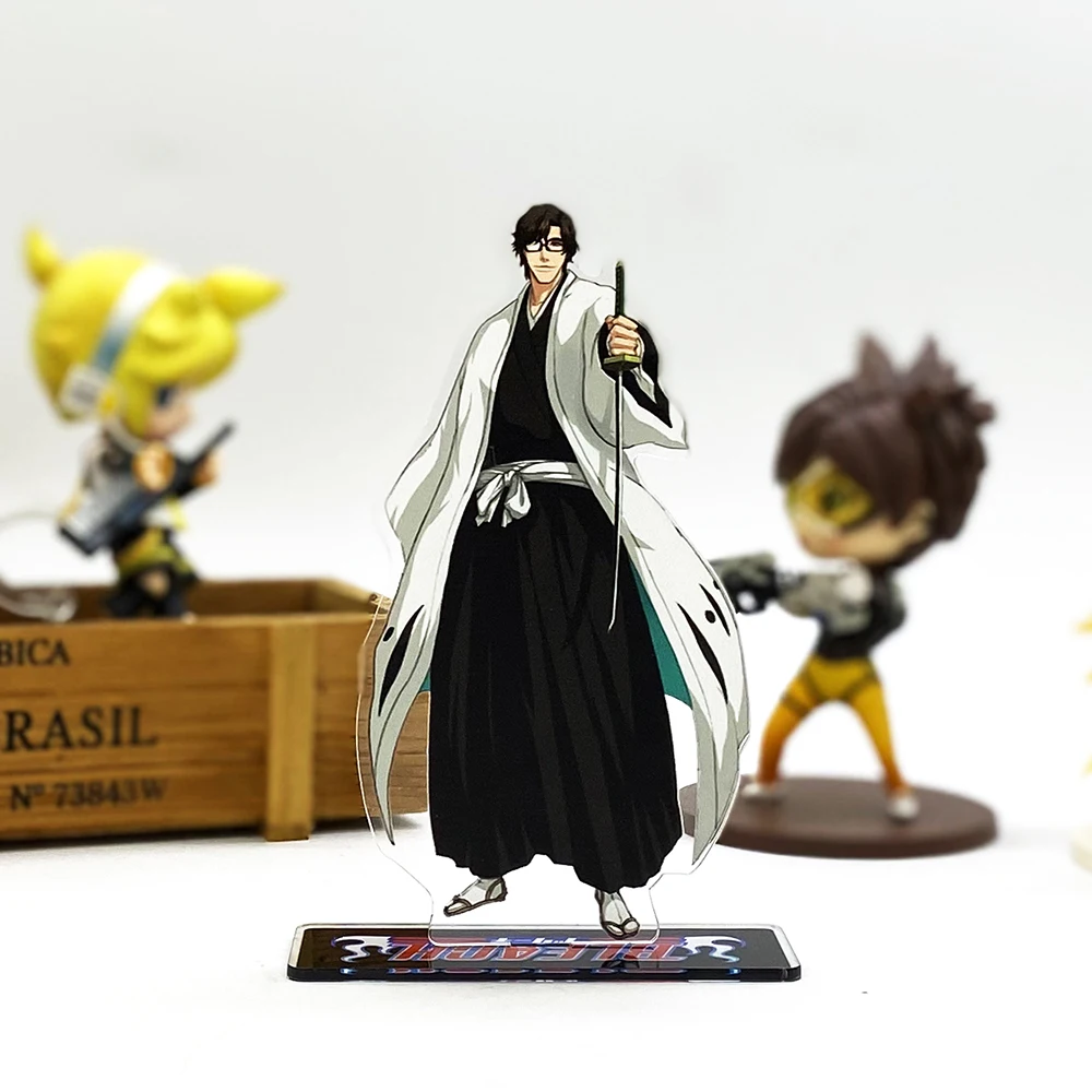 Блич Aizen Sousuke фигурка на акриловой подставке модель пластина Держатель торт