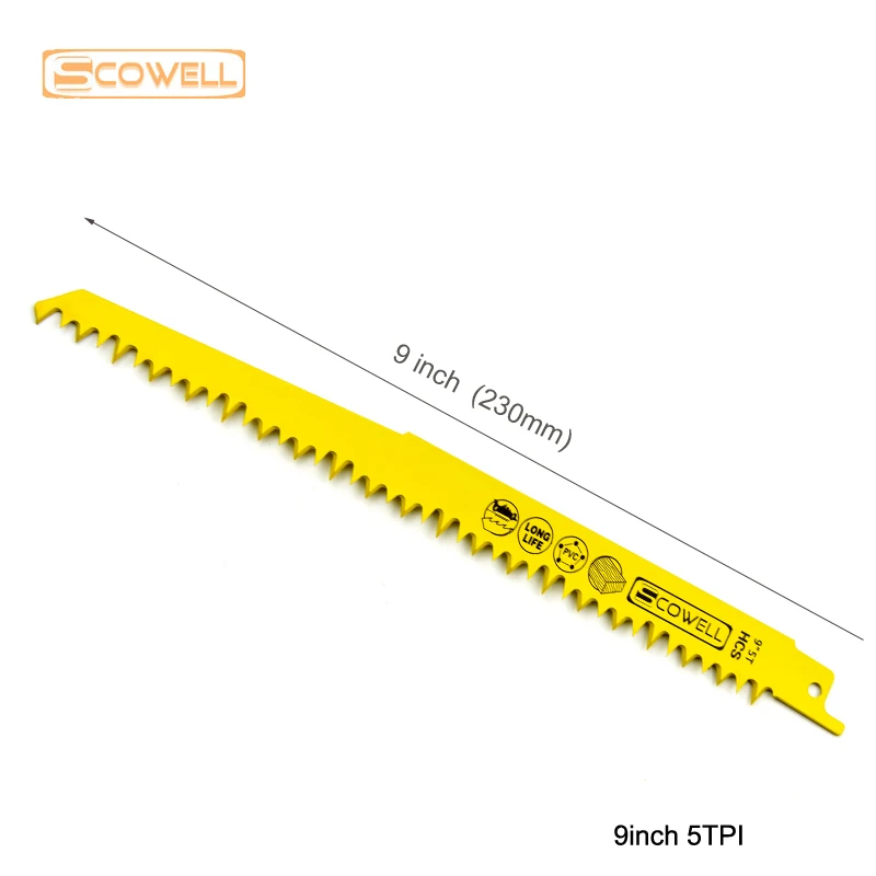 40% OFF 8&quot 9&quot Reciprocation Saw Blades Sabre 5TPI 6TPI 10TPI 14TPI 18TPI Universal shank for metal and wood 5pack | Инструменты