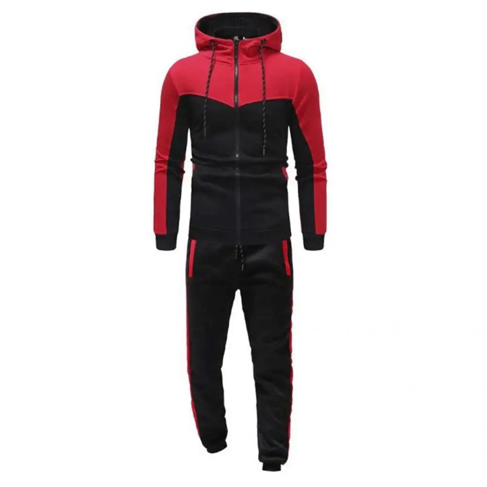 

Hat 2 Pcs/Set Terrific Casual Pants Suit Lightweight Men Tracksuit Ankle-banded for Jogging
