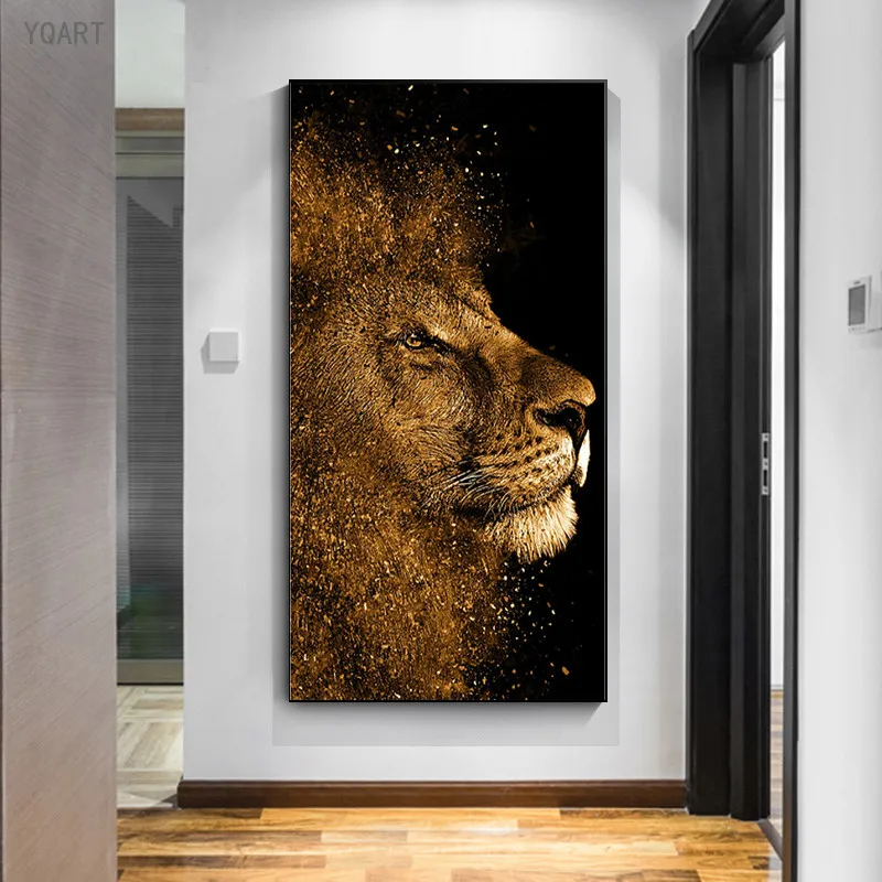 Картины с изображением короля животных на холсте искусственная природа тигр