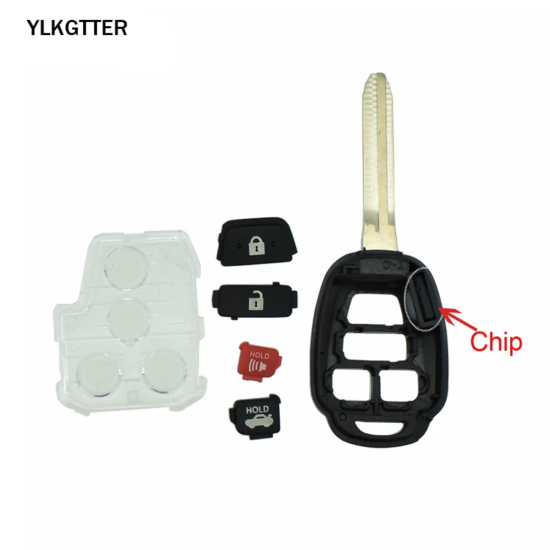 YLKGTTER 4 кнопки дистанционного ключа автомобиля для Toyota Prius C 2012-2016 Camry 2012-2014 ключ с