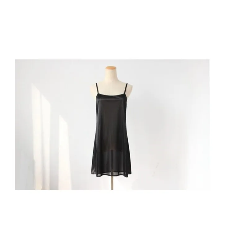 women Summer inside basic dress Casual Sexy Beach thin basic dress all-match femme Spaghetti Strap Dress 440