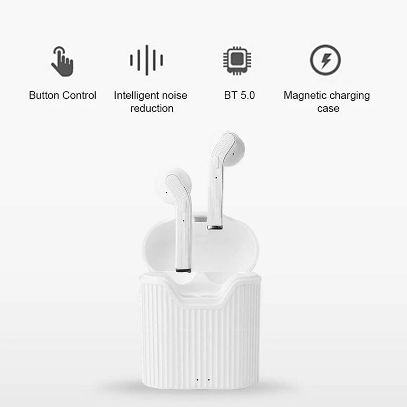 

H19T TWS Bluetooth Earphone Mini Portable Wireless Headphones In-Ear Noise-Canceling Headphones for IOS Android
